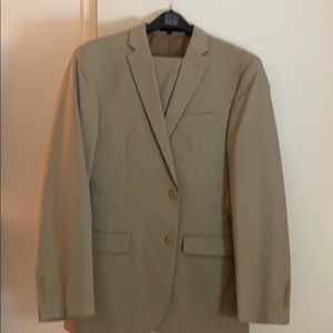 Poplin khaki suit BRAND NEW. NEVER BEEN WORN